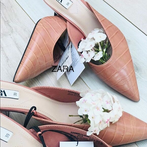 ZARA thick heel mules - Picture 9 of 11